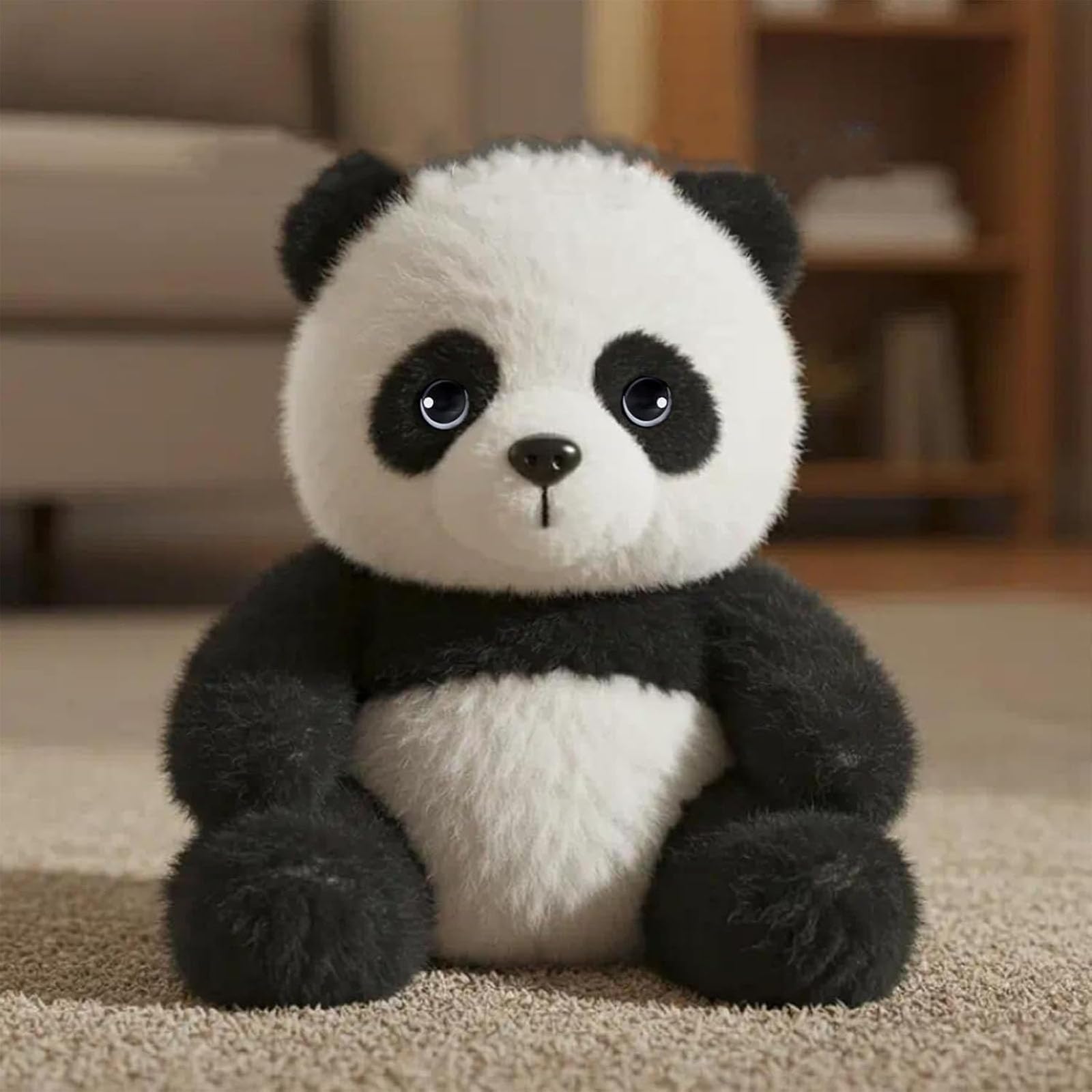 Photo 1 of , Soft Plush Panda Toy for Kids, Cuddly Stuffed Animal with Huggable Design for Comfort & Play