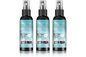 PLAYQUEEN 2pcs-Lens Scratch Remover, Scratch Remover for Eyeglasses, Eyeglass Scratch Remover, Lens Scratch Remover for Eye Glasses, Pocket & Travel Essentials, Eye Glass Cleaners Spray.(100ml) (3)