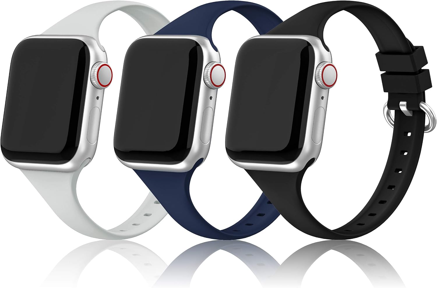PARMPH 3 Packs Sport Strap Compatible with Apple Watch Strap 38mm 40mm 41mm 42mm(Series 10)