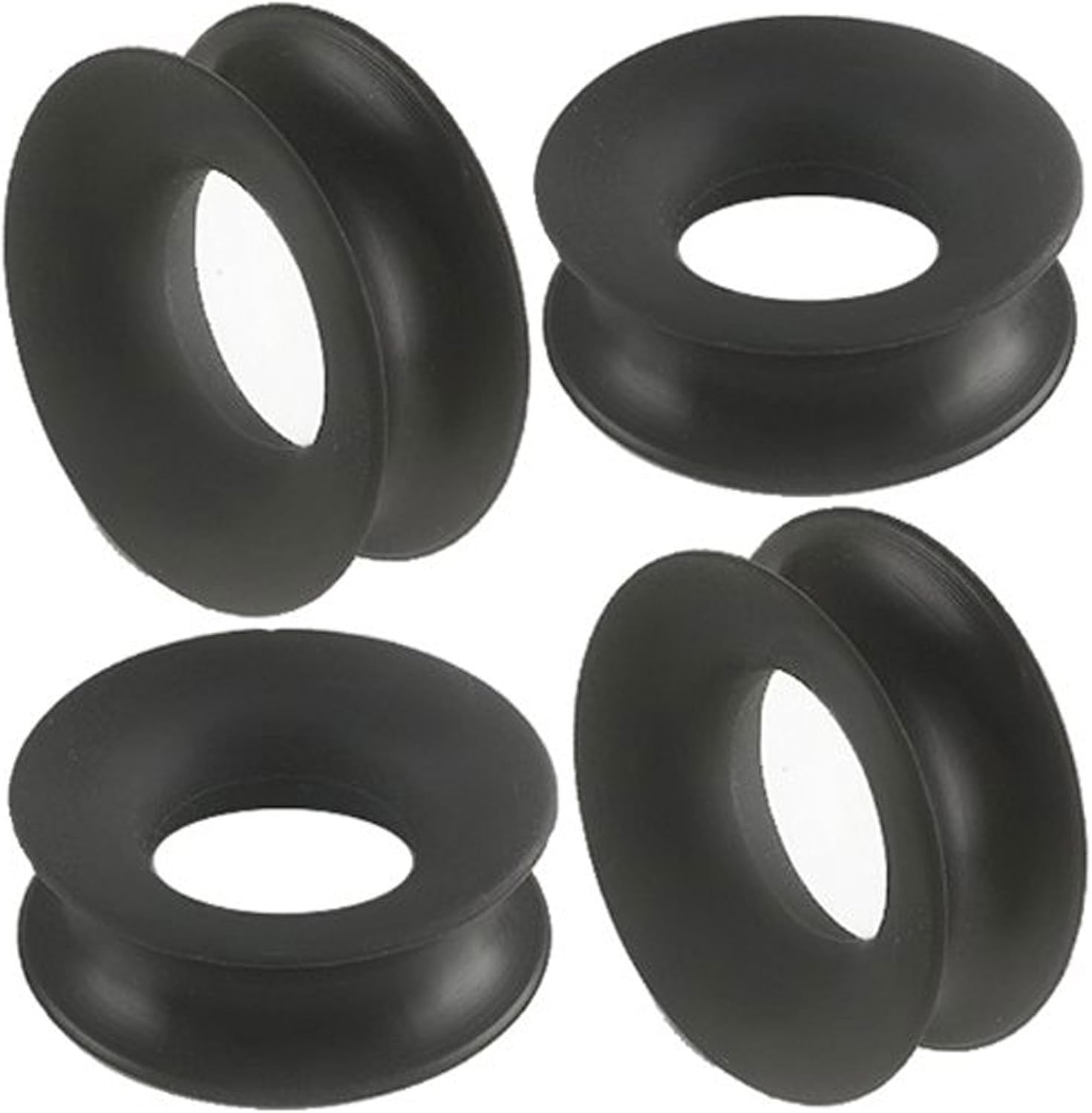 bodyjewellery 7/8 Gauge 22mm Black Double Flared Tunnels