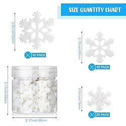 50 Pieces Mini Snowflake for Craft Tiny Resin Small