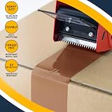 iSOUL Parcel Tape 6 Rolls 48mm x 66m Low Noise Heavy Duty Brown view 6