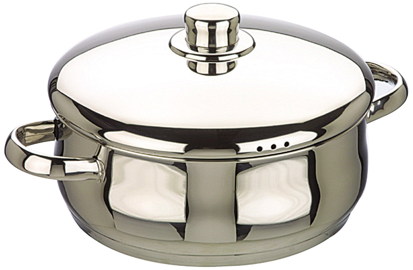 IBILI Oslo Stock Pot with Lid, 18 cm, Stainless Steel, Suitable for Induction Hobs