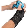 BraceAbility Gaming Wrist Brace - Video Game Support Guard for Console, Laptop, or PC Computer Keyboard and Mouse Gamer with Repetitive Strain Injury (RSI) Pain or Carpal Tunnel Syndrome (Right Hand)