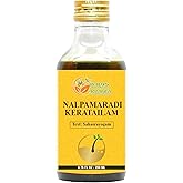 Herbs Botanica Nalpamaradi Thailam Keratailam Ayurvedic Oil With Turmeric Oil for Skin, Face & Body with 15 Ayurvedic Herbs 6.76 Fl Oz