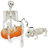 NEROSUN 5.4FT Halloween Skeletons