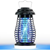 Bug Zapper Outdoor &amp; Indoor,Cordless Portable Mosquito Zapper with Rechargeable 4800mAh Battery &amp; Auto On/Off,Mosquito Repellent Outdoor Patio,Electric Fly Trap for Camping,Kitchen,Backyard,Patio