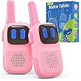 Holiky 3-5 Year Old Girl Birthday Gifts Toys, Toddler Walkie Talkies, Toys for 6-8 Year Old Girls Boys, Walkie Talkies for Kids 1000FT Range 2 Way Radio Toys for Yard Fun Outside Camping Hiking