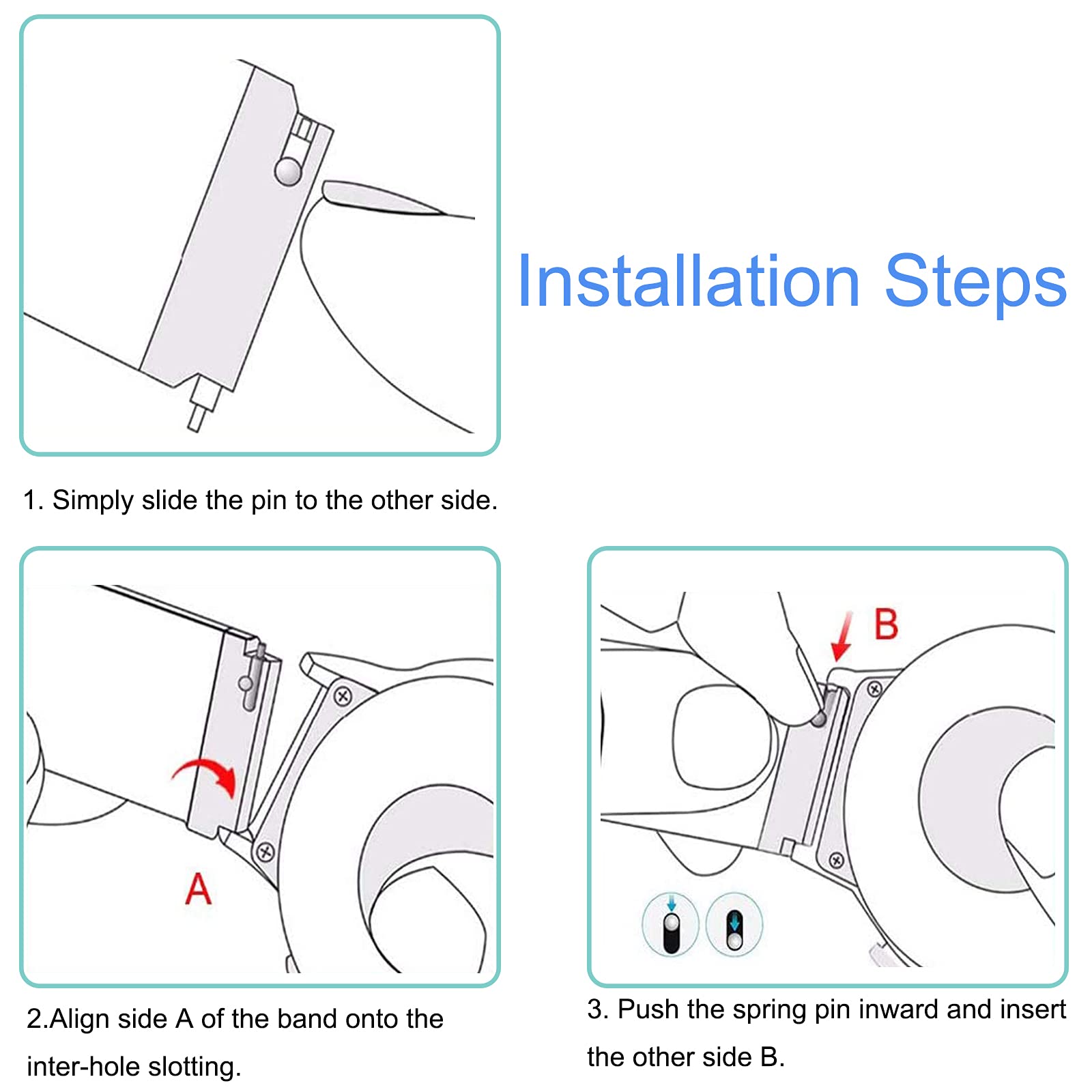 2 Pack Stretchy Nylon Band Compatible with Gizmo Watch 3 2 1/Gabb Watch 3 2 1/SyncUP/Cosmo JrTrack Band Soft Elastic Strap with Adjustable Buckle