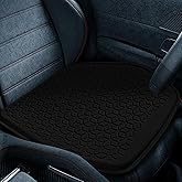 wuyaoyao Thin Gel Car Seat Cushion, Breathable Cooling Seat Cushions for Cars, Non-Slip & Comfortable Automotive Front Seats Cushion Pad for Driver, Chair Protector for Vehicle, Home, Office (Black)