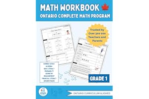 Ontario Grade 1 Math Workbook: The Only Full-Year Workbook That Covers Every Ontario Math Expectation Across All Five Strands