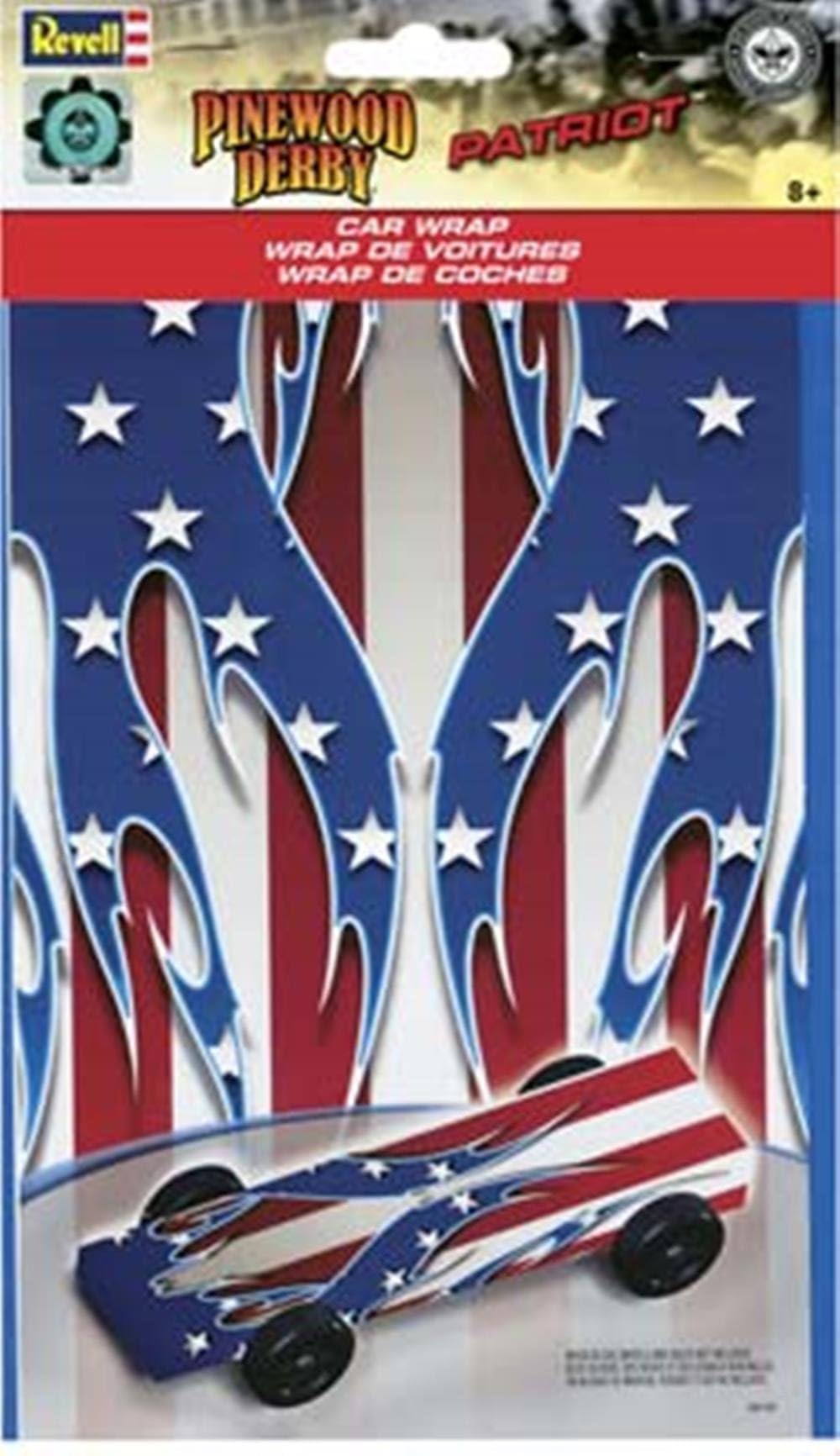 Pinewood DerbyRevell Patriot Car Wrap Decal RMXY9423
