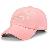FOCO NFL Mens NFL Pastel Pink Primary Team Logo Casual Cap