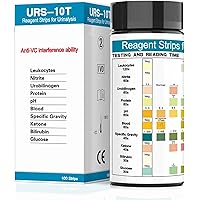 Urine Test Strips 10 Parameters 100 Count, Urinalysis Test Strip for Men & Women at Home Use, 10 in 1 Parameters - Reliable R