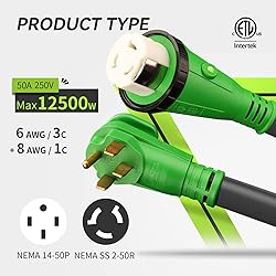 RVMATE 50 Amp 50 Feet RV Lockable Power Extension