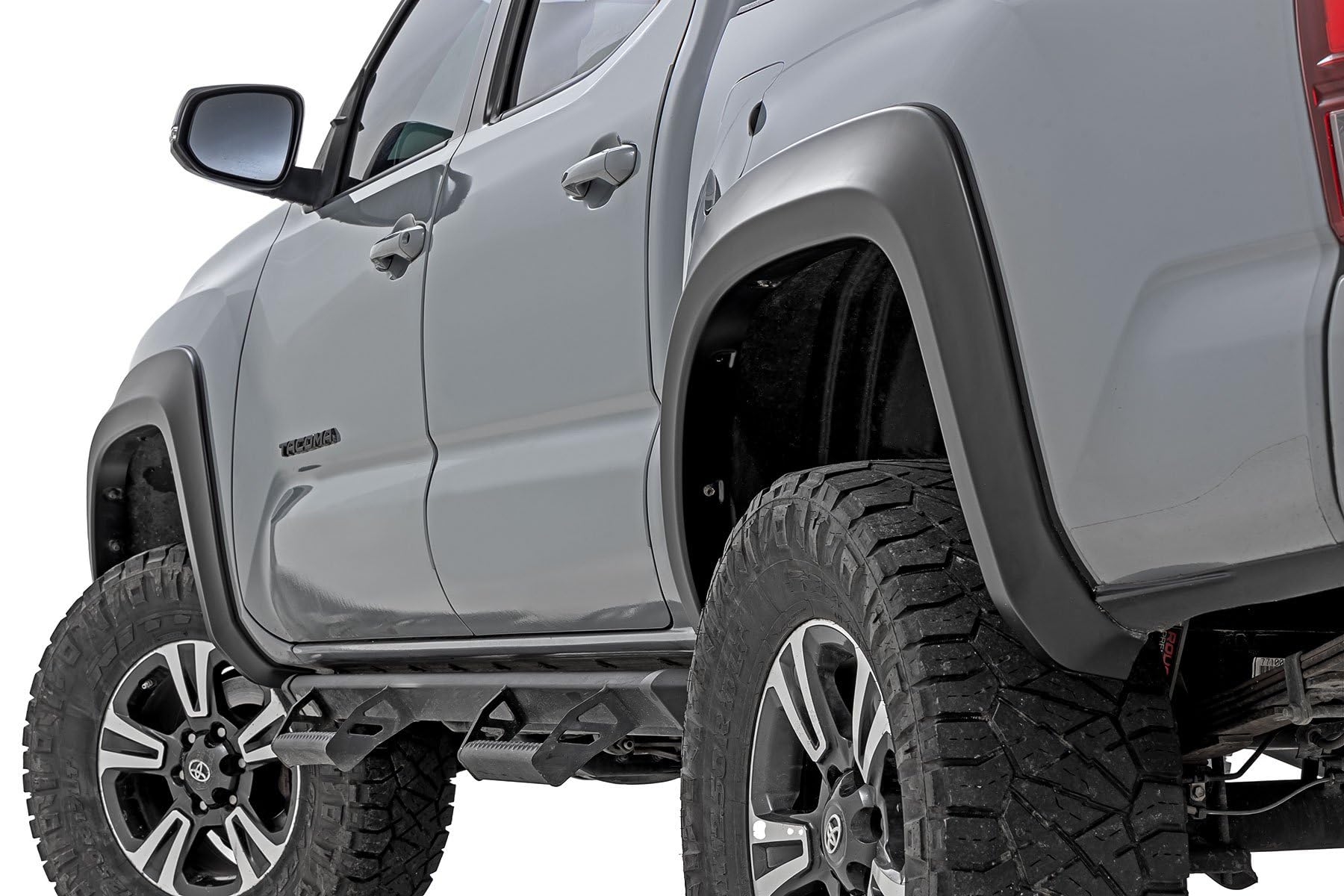Photo 1 of **************MISSING 2 OF THEM AND ALL ACCESSORIES*****************
Rough Country Sport Style Fender Flares for Toyota Tacoma (2016-2023) - Flat Black, Set of 4