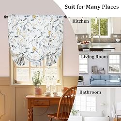 Leeva Tie-Up Balloon Window Shades for Living