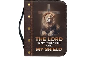 Talayituse Bible Covers for Women Men PU Leather Bible Case Bible Bag Tote Book Carrying Case Christian Bible Accessories