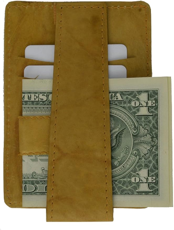 Deep Pocket Wallet and Money Clip style 2262 (Tan) at Amazon Men’s