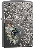 Zippo Scroll Ottone Zaffiro 60001112 Accendino Originale - Confezione Regalo - Garanzia A Vita
