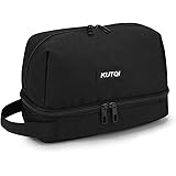KUTQI Travel Toiletry Bags for Men Women, Portable Travel Wash Bags Organizer Foldable Storage Cosmetic Bags with Compartment