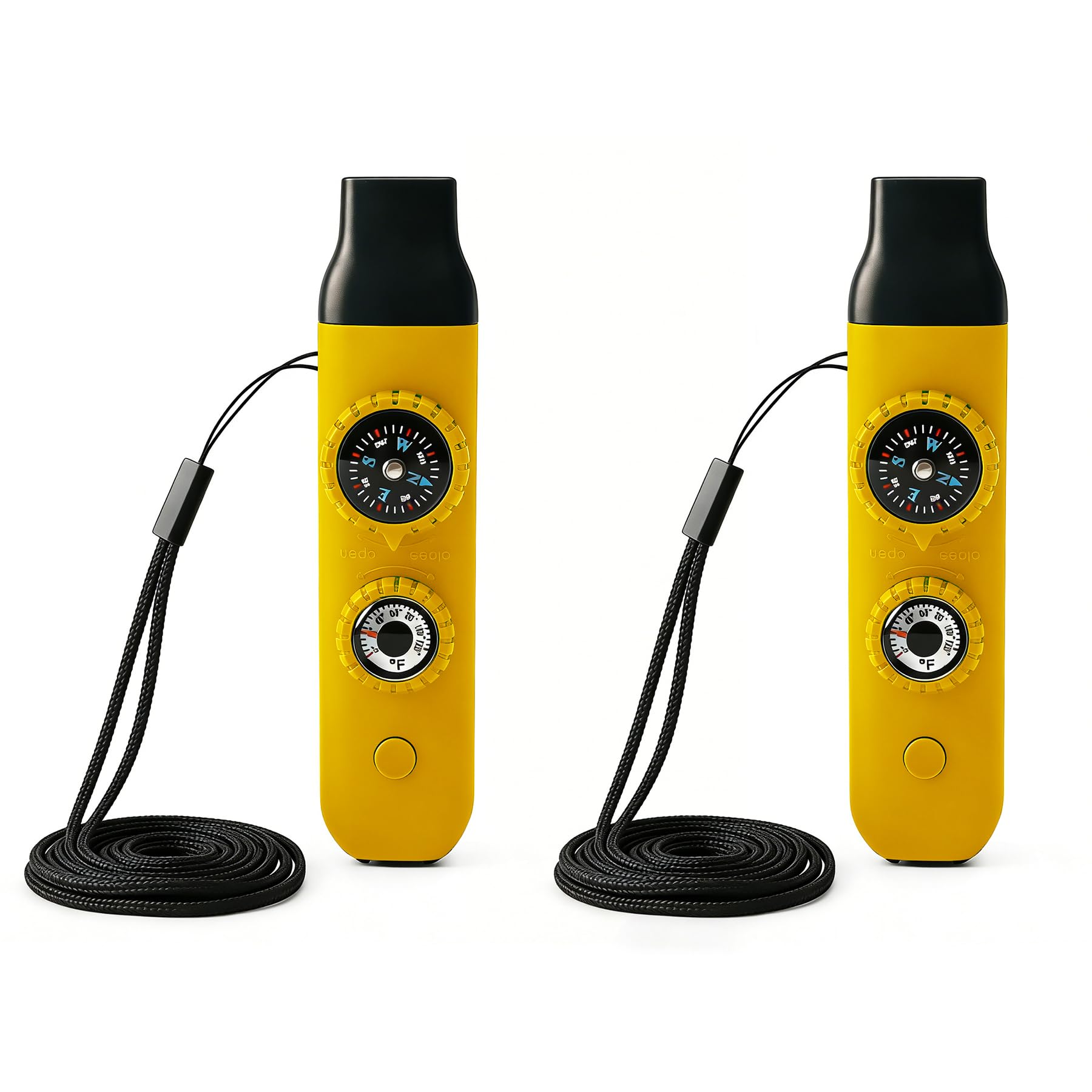 Photo 1 of ***ONLY ONE*** Multifunctional Survival Emergency Whistle for Kids with Compass Hiking Survival, Thermometer & Neck Lanyard | Emergency Safety Gear for Hiking, Camping, Kayaking, Boating, Climbing?Egg yellow2pcs?