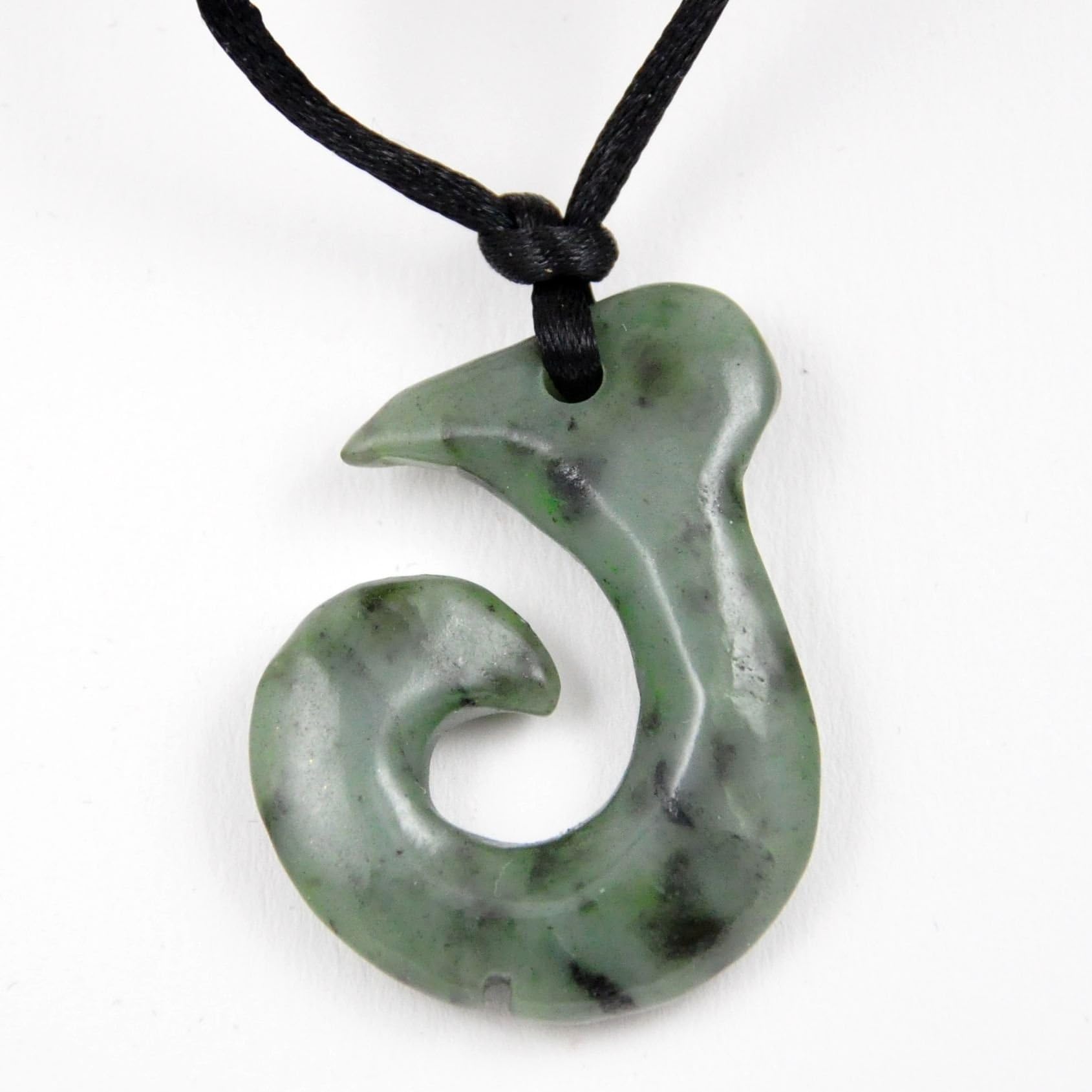Maori Fish Hook, Nephrite Jade
