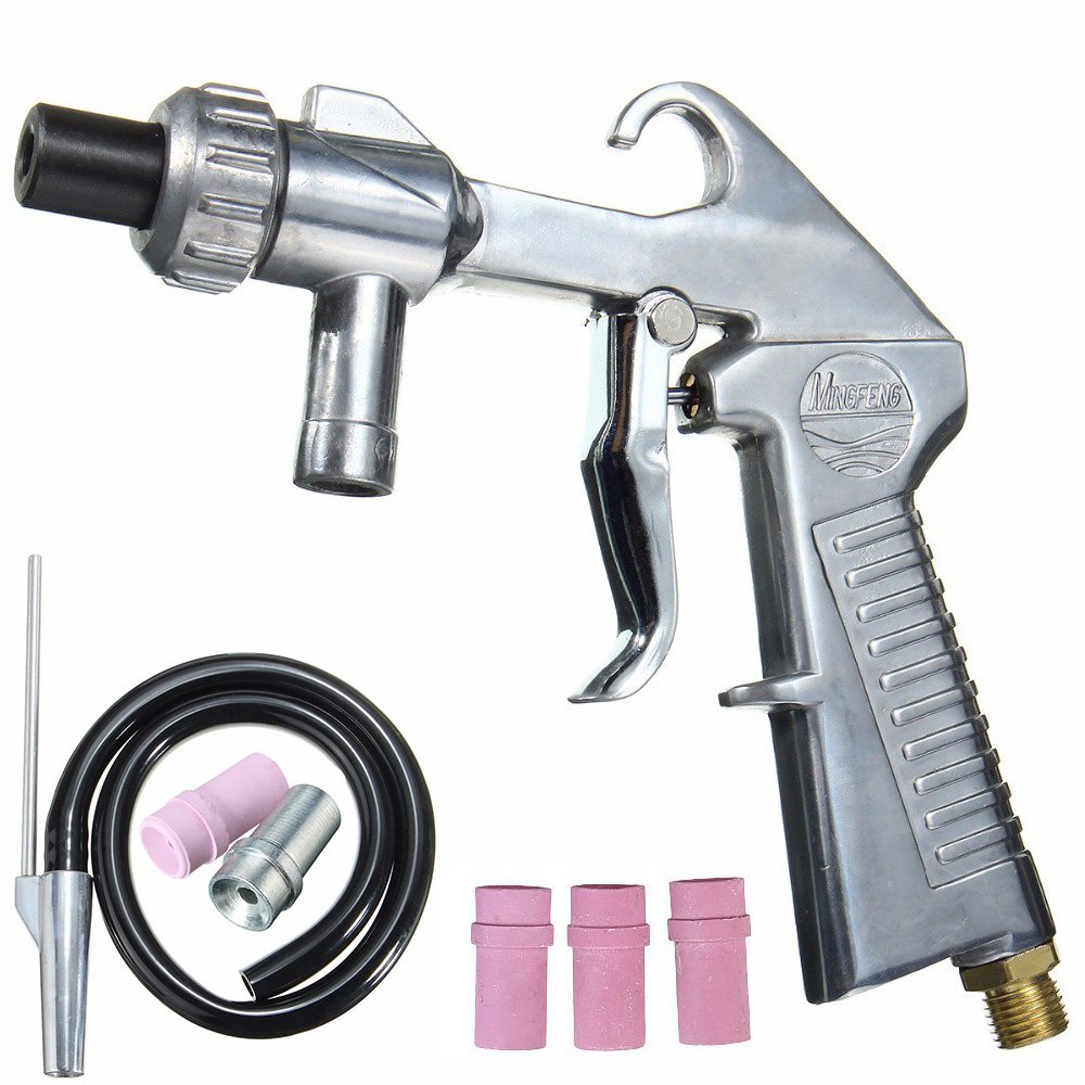 Sandblaster Air Sand Blasting Gun Kit, Spray Gun Air Sand Blaster Grit