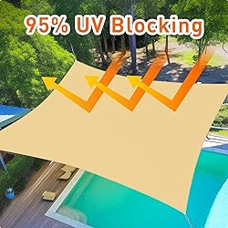 Artpuch 6.5'x10' Sun Shade Sails Canopy Rectangle