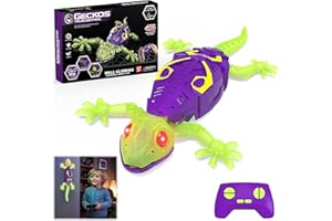 Qrooper Wall Climbing Gecko, Glow in The Dark Lizard, Rc Toys for Kids,Wall Crawler Robot Geckos,Fun Kids Toys, Halloween Birthday Gifts, Stocking Stuffers for Boys Girls Teens Ages 3 4 5 6 7 8 +