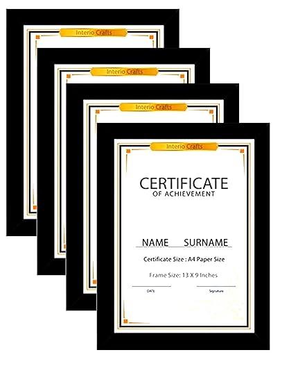 Interio Crafts A4 Certificate Frames 