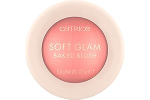 Catrice Soft Glam Baked Blush | Luminous, Lightweight Powder for Buildable Color | Vegan & Cruelty Free (010 | On Cloud Pink)