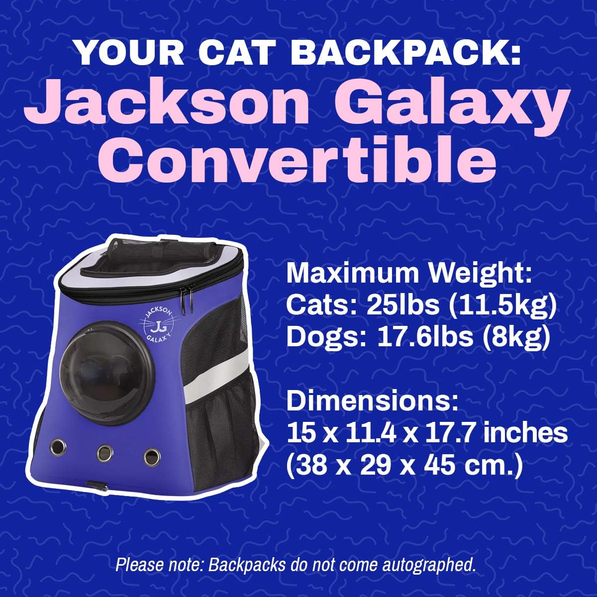 jackson galaxy cat backpack