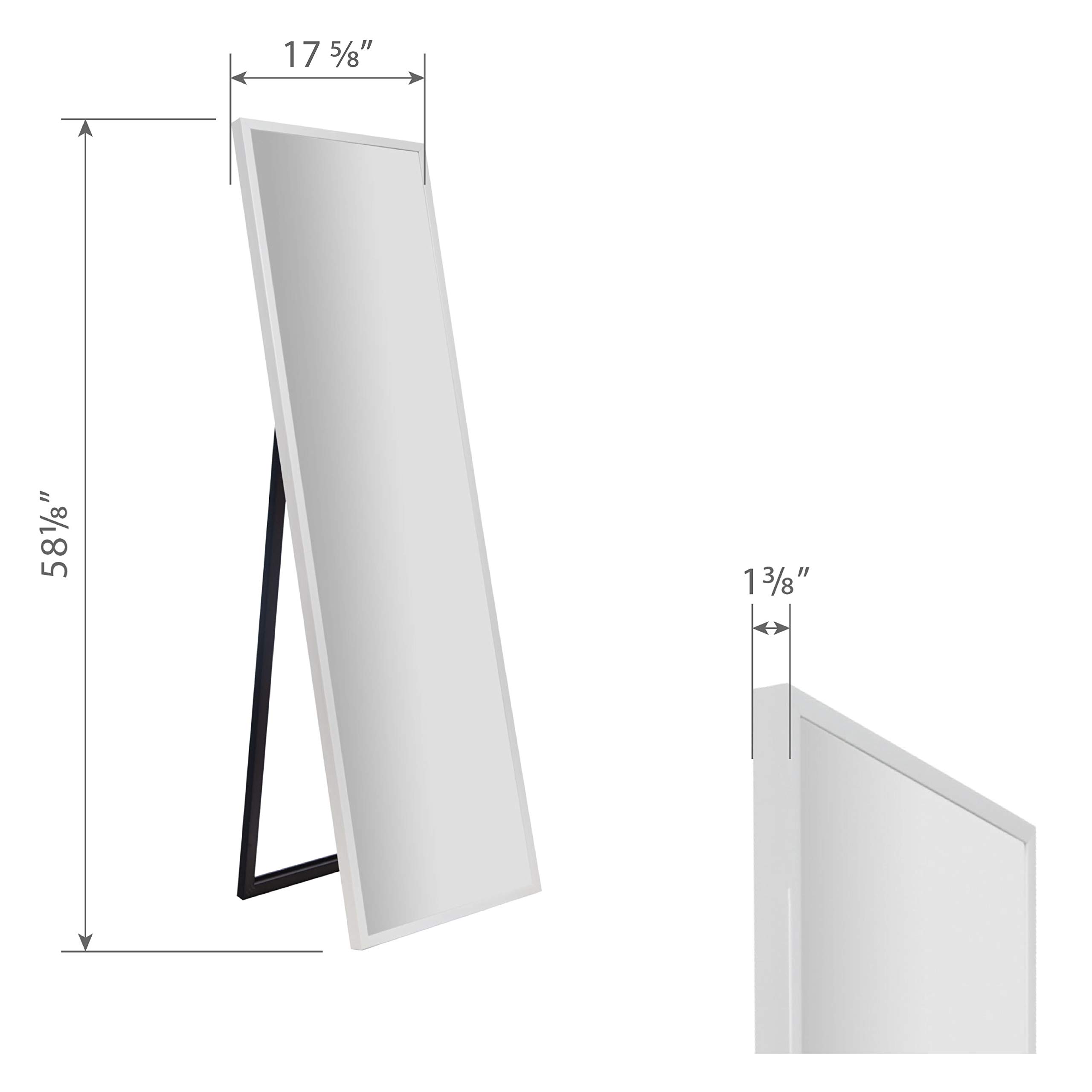 Gallery Solutions Framed Floor Free Standing Easel Full Length Mirror