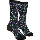 LUADSN Kawaii Axolotl Funny Novelty Crew Socks Unisex Casual Crazy Dress Socks