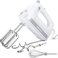 Hand Mixer Electric, Handheld Kitchen Mixers, 5 Speed and Turbo Boost, Food Beater for Easy Baking Whipping Cake Egg…
