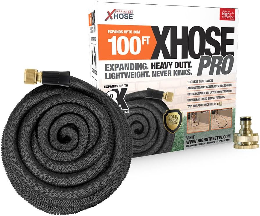 The Official XHose PRO Expanding Garden Hose Pipe with BONUS adaptor