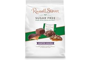 Russell Stover Sugar-Free Assorted Chocolate Caramels, 1.1 Pound (Pack of 1)