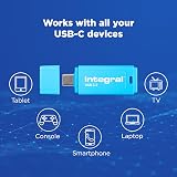 Integral Neon-C 64GB USB 3.2 Gen 1 Type-C Flash Drive Neon Blue view 5