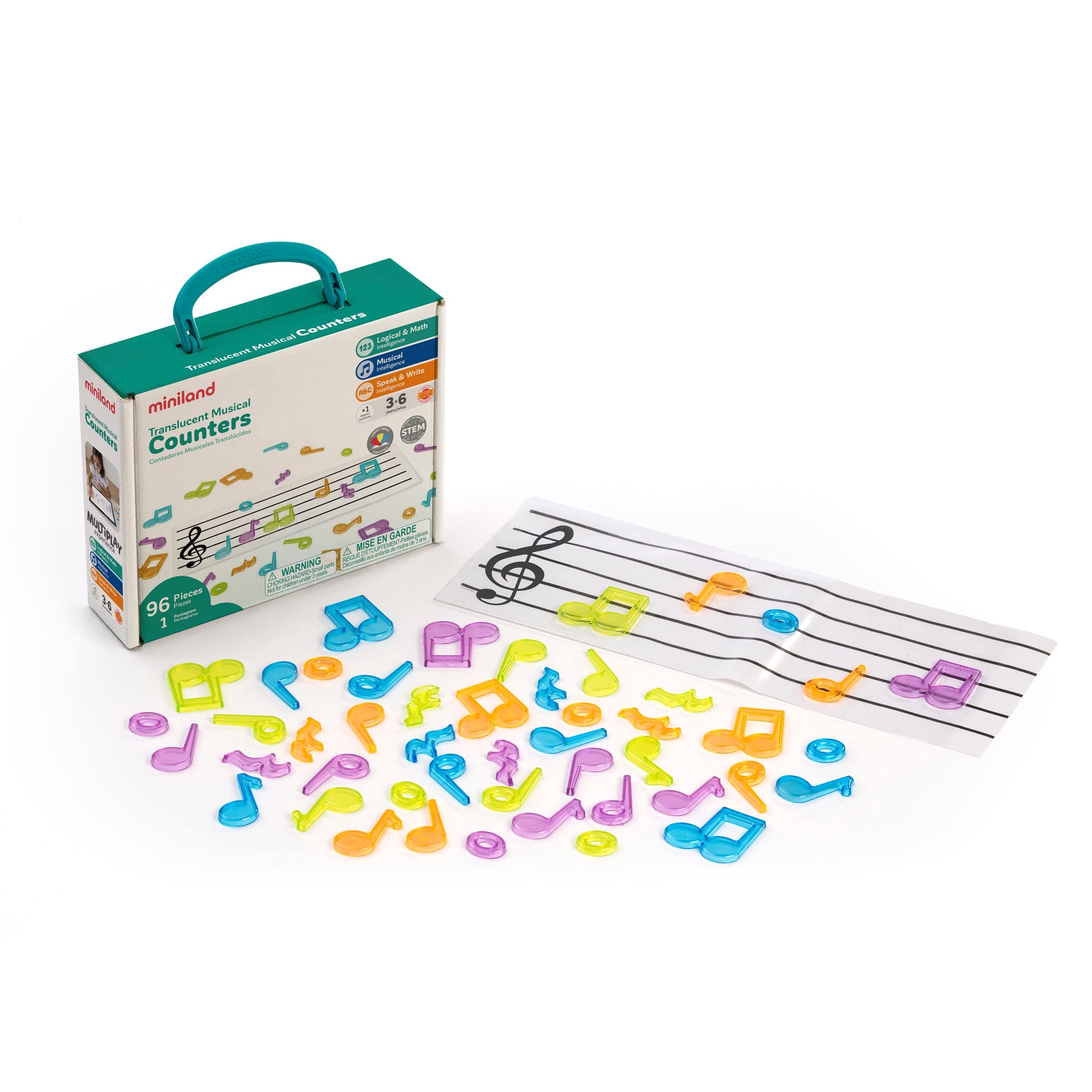 Miniland TRANSLUCENT MUSICAL COUNTERS