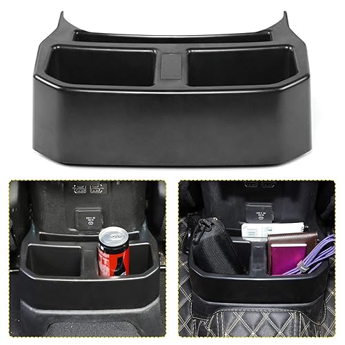JeCar Rear Cup Holder Floor Console Mounted Drink Holder Rear Seat