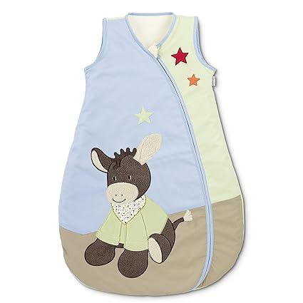 Sterntaler Sommer-Schlafsack für Kleinkinder, Reißverschluss, Größe: 90, Emmi, Bunt