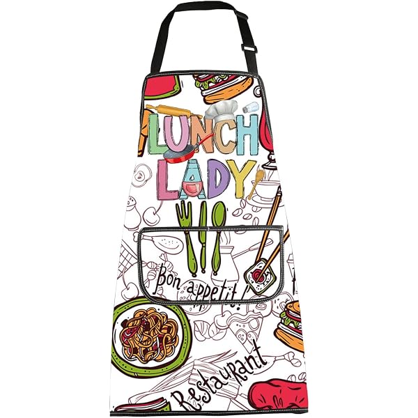 CMNIM "Be Nice I Cook Your Food" Apron - Waterproof Cafeteria & Lunch Lady Gift