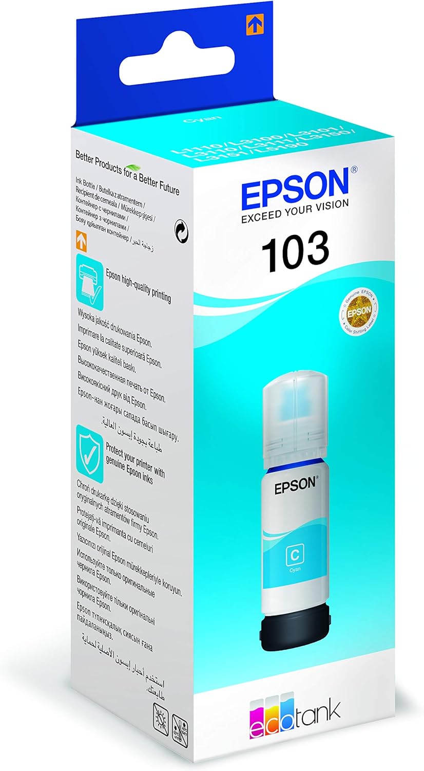 103 ecotank black ink bottle c13t00s14a