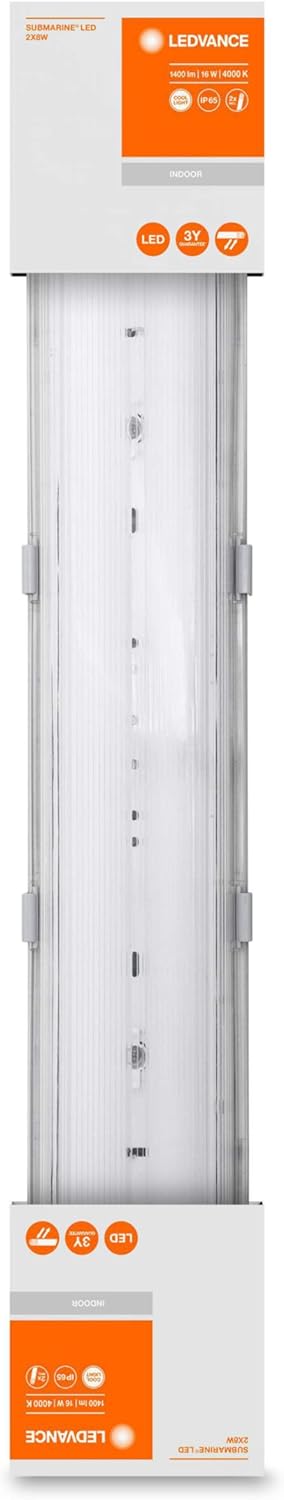 Linear luminaire LED: for ceiling G13, SUBMARINE© / 16 W, 220…240 V, Cool White, 4000 K - Image 3