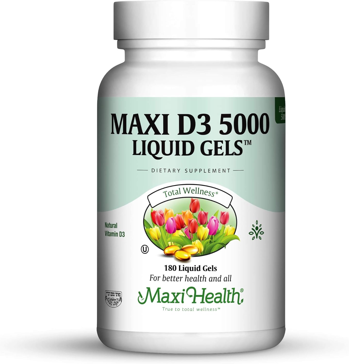 Maxi Health D3 5000 Liquid Gels Natural Vitamin D3 Nutrition
