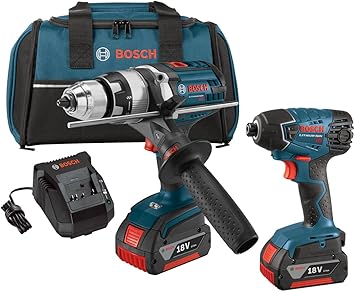 Bosch Clpk222 181 18 Volt Lithium Ion 2 Tool Combo Kit With 1 2