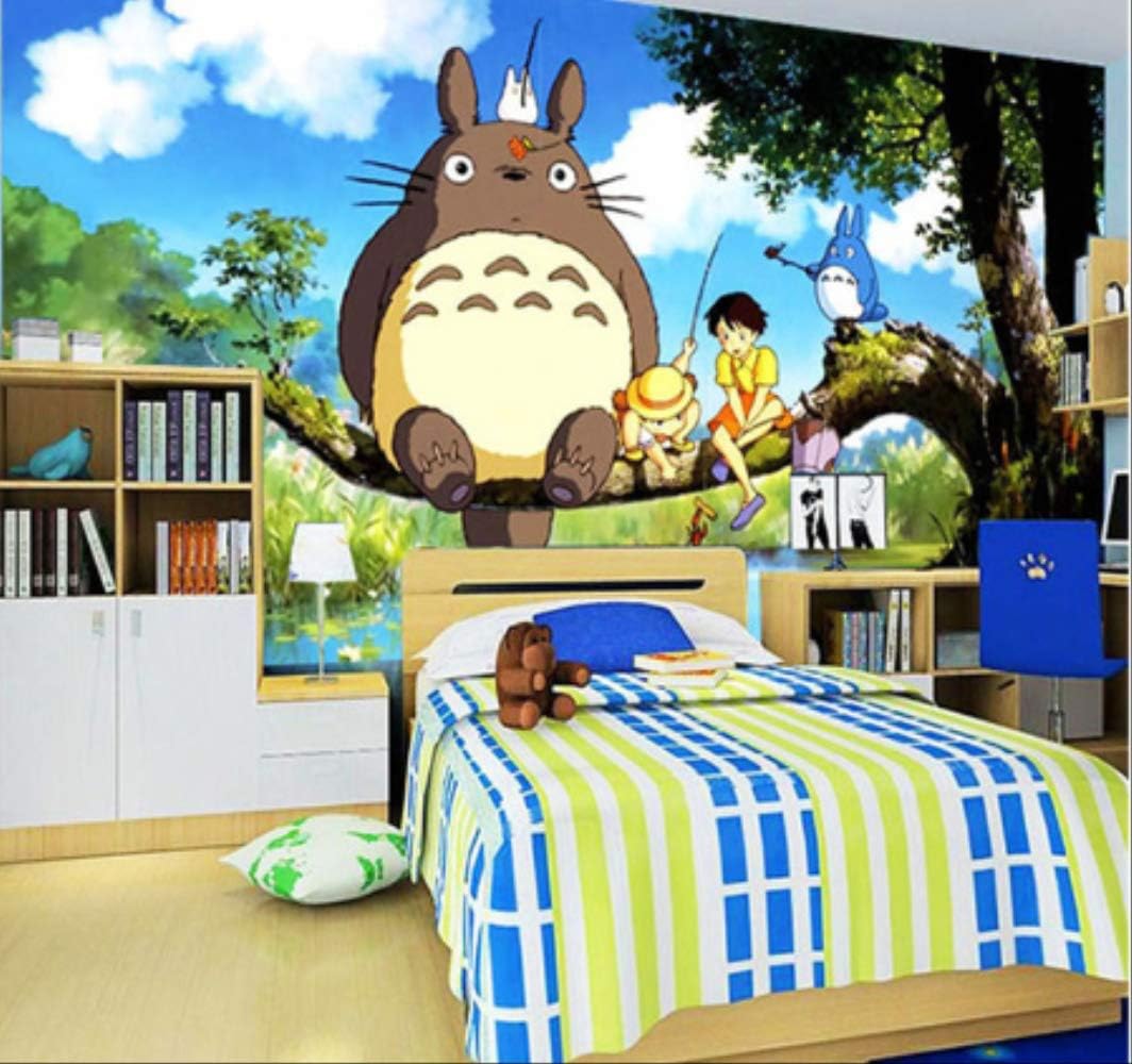 Cute Japanese Anime Totoro Wall Mural Custom Photo Wall Simple Cute Japanese Anime Totoro Wall Mural Custom Photo Wall Simple