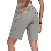 MoFiz Women's Hiking Shorts Athletic Outdoor Cargo Shorts for Women Quick Dry Running Summer Shorts with Pockets
