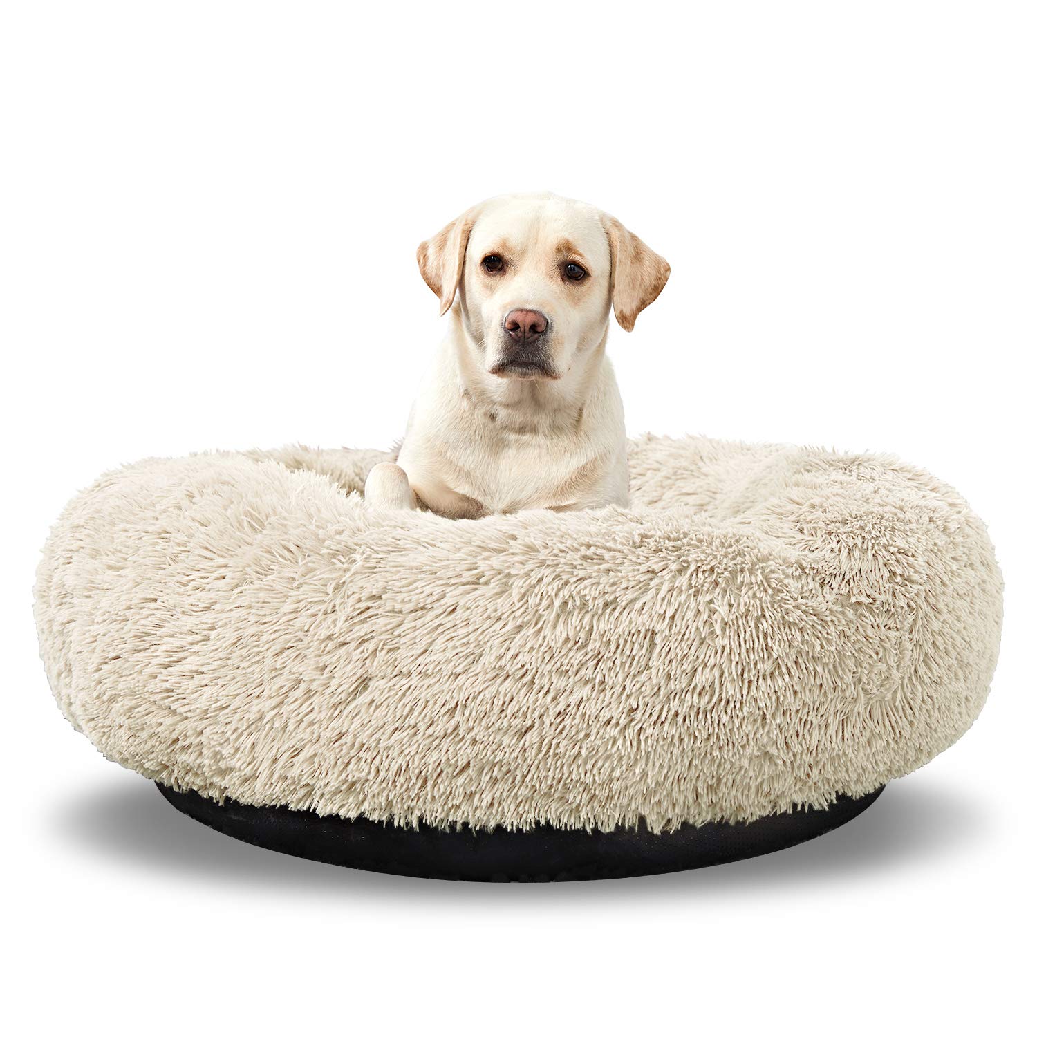 ANWA Washable Dog Bed - Round Donut Bed for Large Dogs, Comfy Calming Cuddler — image 1
